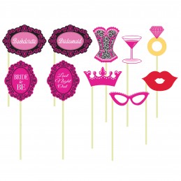 Hens Night Photo Booth Prop Set (Pack of 10) | Hens Night Party Supplies