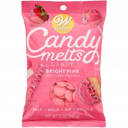Wilton Candy Melts - Bright Pink 340G | Candy Melts Party Supplies