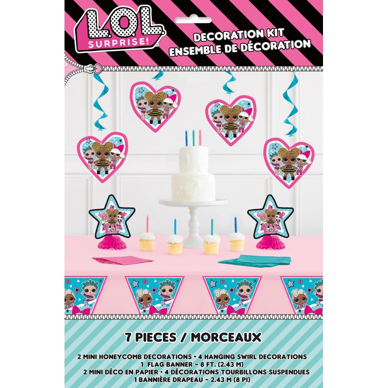 LOL Surprise Decorating Kit (7 Pieces) | LOL Surprise Party Supplies