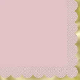 Pastel Pink & Gold Foil Large Napkins (Pack of 20)