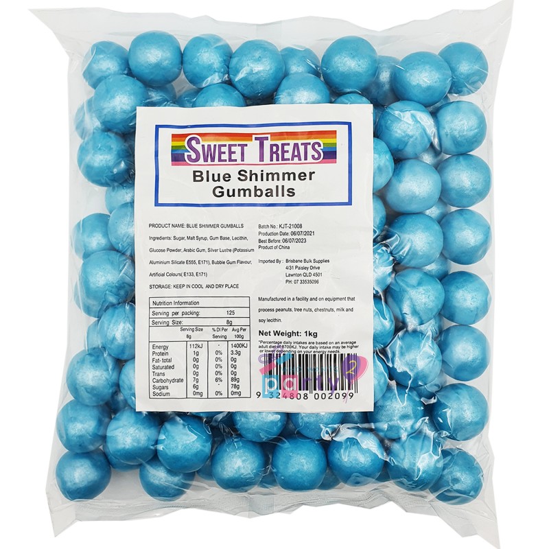 Blue Shimmer Gumballs (1kg)