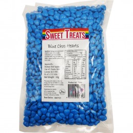 Blue Chocolate Hearts (1kg)