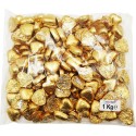 Foiled Gold Chocolate Hearts (1kg)