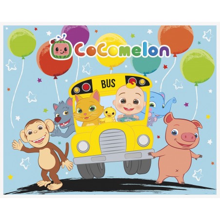 CoComelon Backdrop Banner | CoComelon Party Supplies | Who Wants 2 Party