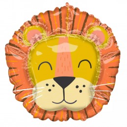 71cm Get Wild Jungle Lion Foil Balloon