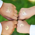 Gold Happy Eid Tattoos (Set of 6)