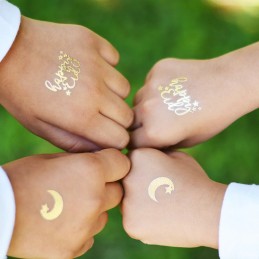 Eid Mubarak Gold Foil Tattoos (Set of 6)