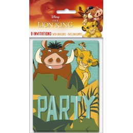 The Lion King Invitations (Pack of 8)