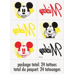 Mickey Mouse Roadster Tattoos (Set of 24)