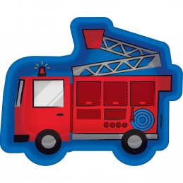 Fire Truck Shaped Small Plates (Pack of 8)