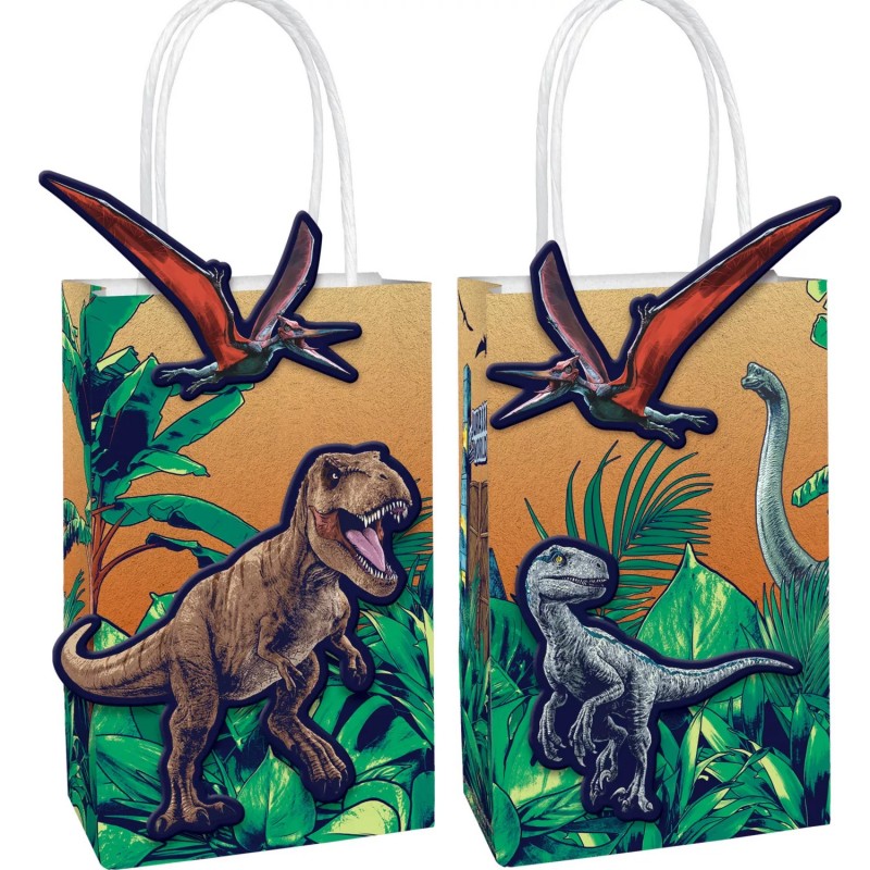Jurassic World Paper Favour Bags Kit (Set of 8)