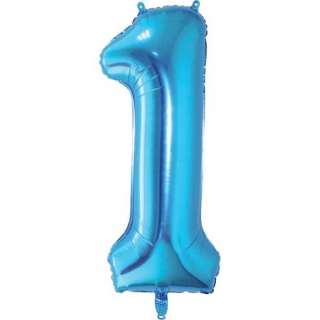 Blue Number 1 Balloon 86cm | Number Balloons | Who Wants 2 Party