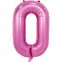 Pink Number 0 Balloon 86cm