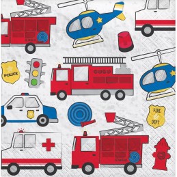 First Responders Large Napkins (Pack of 16)