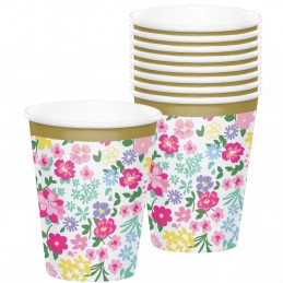 Floral Tea Party Paper Cups (Pack of 8)