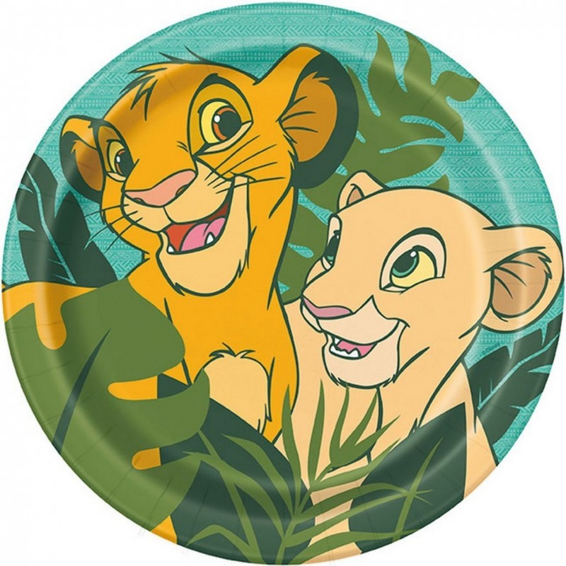 The Lion King Large Paper Plates (Pack of 8) | The Lion King Party Supplies  | Who Wants 2 Party