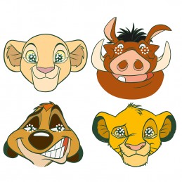 The Lion King Party Masks (Pack of 8)