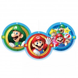 Super Mario Honeycomb Decorations (Pack of 3)