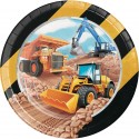 Big Dig Construction Large Plates (Pack of 8)