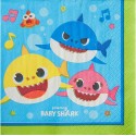 Baby Shark Small Napkins (Pack of 16)