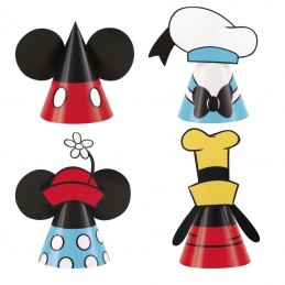 Mickey Mouse Party Hats (Pack of 8)