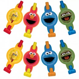 Sesame Street Party Blowers (Pack of 8)