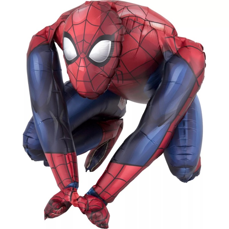 Air Fill Sitting 38cm Spiderman Foil Balloon