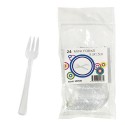 Clear Plastic Mini Forks (Pack of 24)