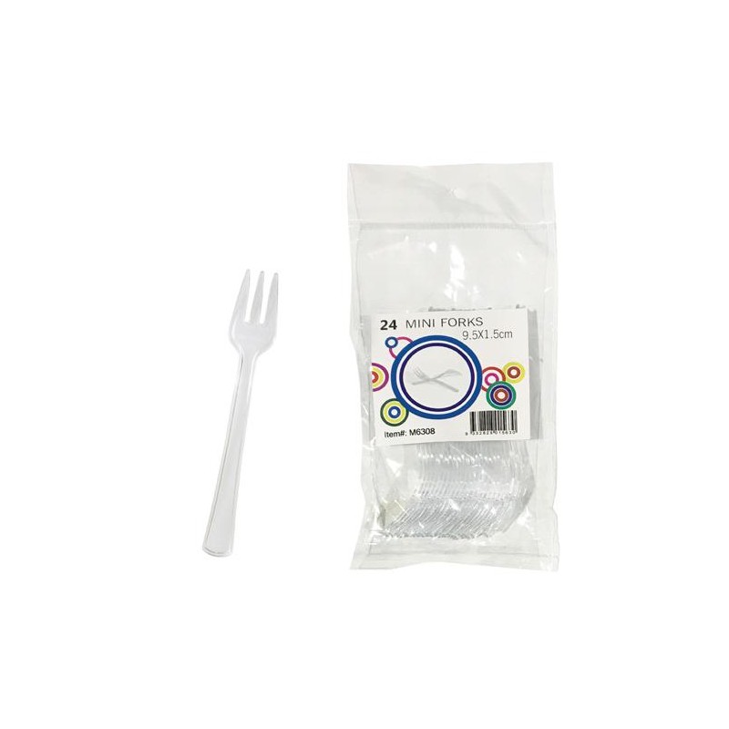 Plastic Mini Forks (Pack of 24)