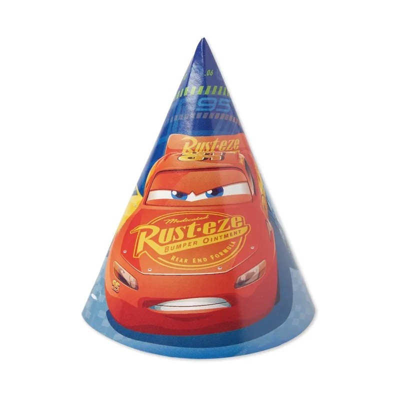 Cars 3 Party Hats (Pack of 8)