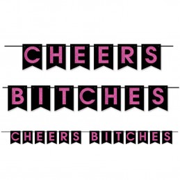 Glitter Cheers Bitches Banner