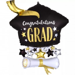 Graduation Cap & Diploma Balloon