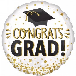 Glitter Graduation Congrats Grad Balloon