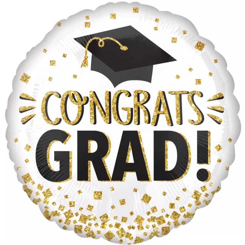 Glitter Graduation Congrats Grad Balloon