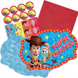 Toy Story 4 Party Invitations (Pack of 8)