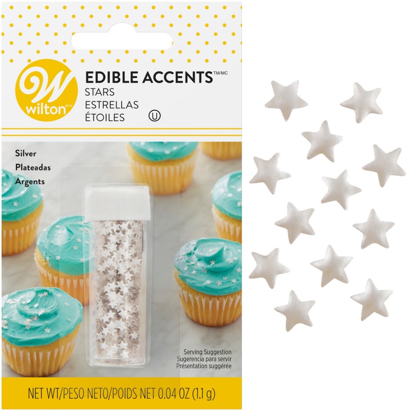 Wilton Edible Glitter Gold Hearts | Cake Decorating Supplies | Who Wants 2  Party