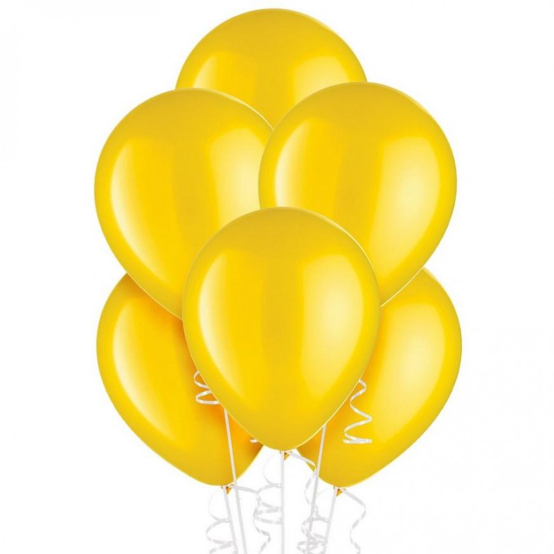 30cm Yellow Pearl Balloons (Pack of 20)