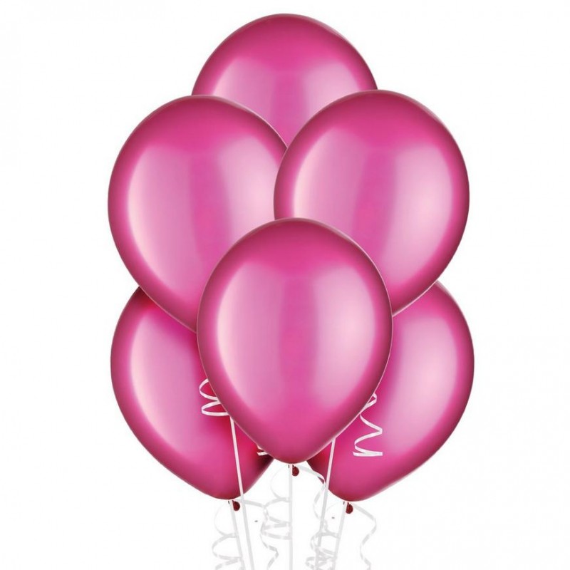 Bright Pink Pearl Balloons (Pack of 20)