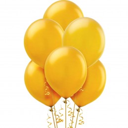 30cm Gold Metallic Balloons (Pack of 20)