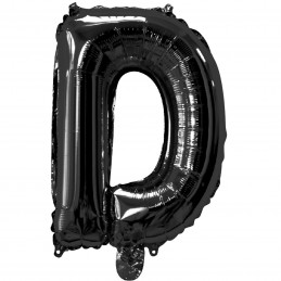 Black Letter D Balloon 35cm