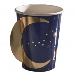 Pop Out Moon Eid Paper Cups (Pack of 8)