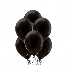 12cm Mini Black Balloons (Pack of 50)