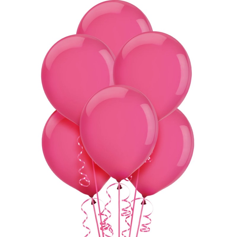 12cm Mini Bright Pink Balloons (Pack of 50)