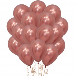 12cm Reflex Mini Rose Gold Balloons (Pack of 50)