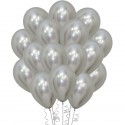 12cm Mini Reflex Silver Balloons (Pack of 50)