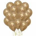 12cm Mini Reflex Gold Balloons (Pack of 50)