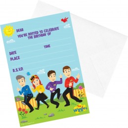 The Wiggles Party Invitations (Pack of 8)