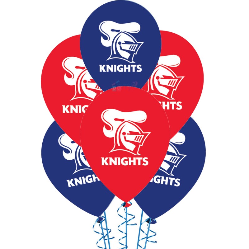 NRL Newcastle Knights Balloons (Pack of 5)