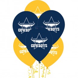 NRL North Queensland Cowboys Balloons (Pack of 5)