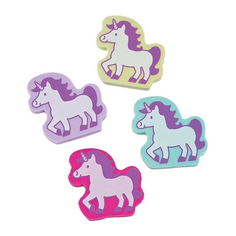 Unicorn Erasers (Pack of 12)